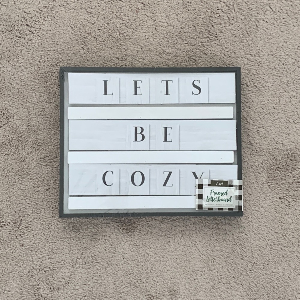 🔥Clearance- Target Framed Wood Letter Board With 32 Letters NIP